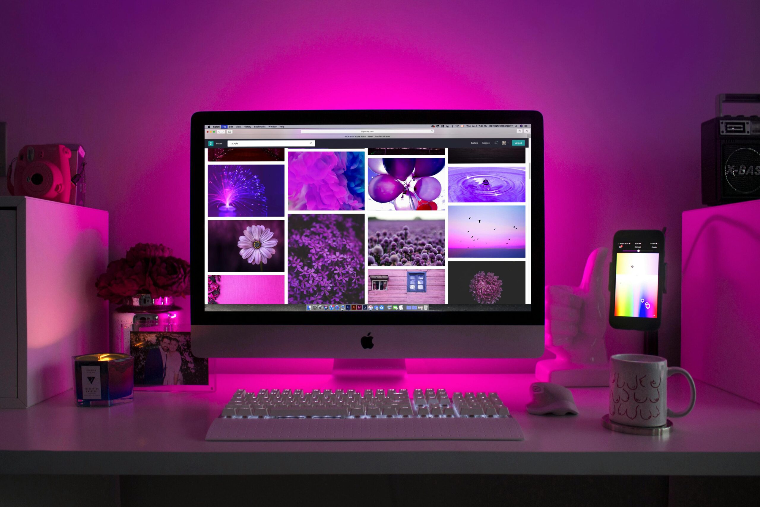 pexels-photo-1779487-1779487 Silver Imac Displaying Collage Photos