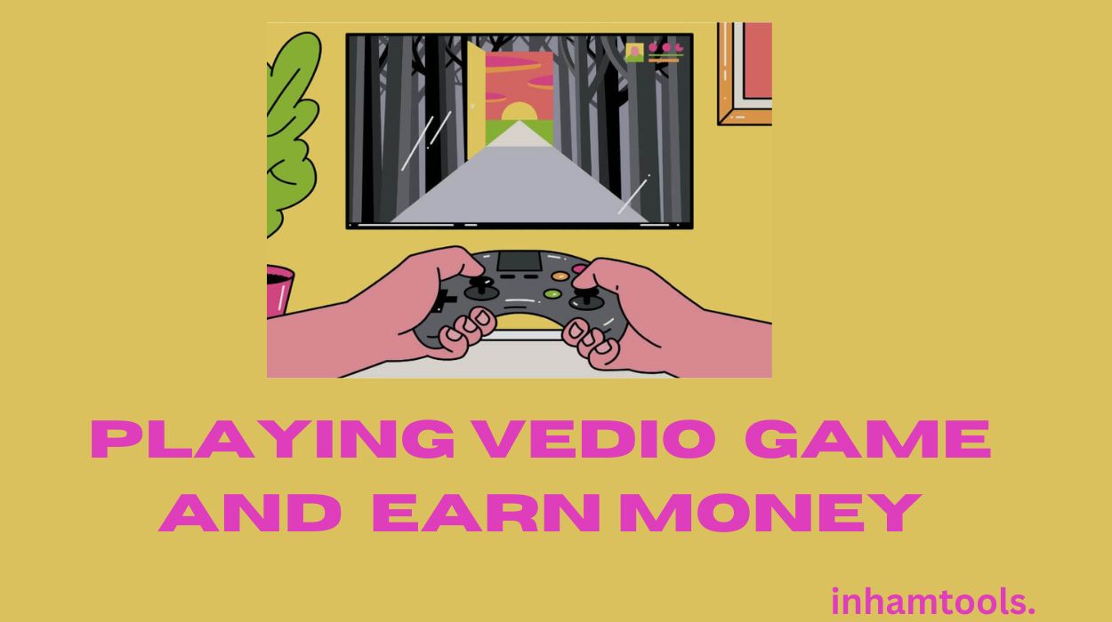 Playing vedio game and earn money